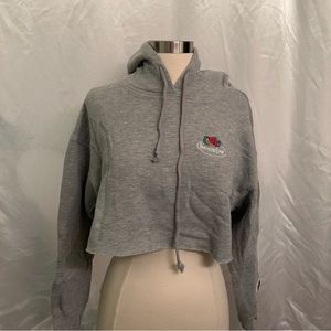 Fruit of the loom cropped hoodie